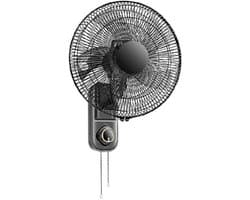 Wandventilator - Muur ventilator - Ruimte Koelen - 5 Bladen - 36 cm - Zwart