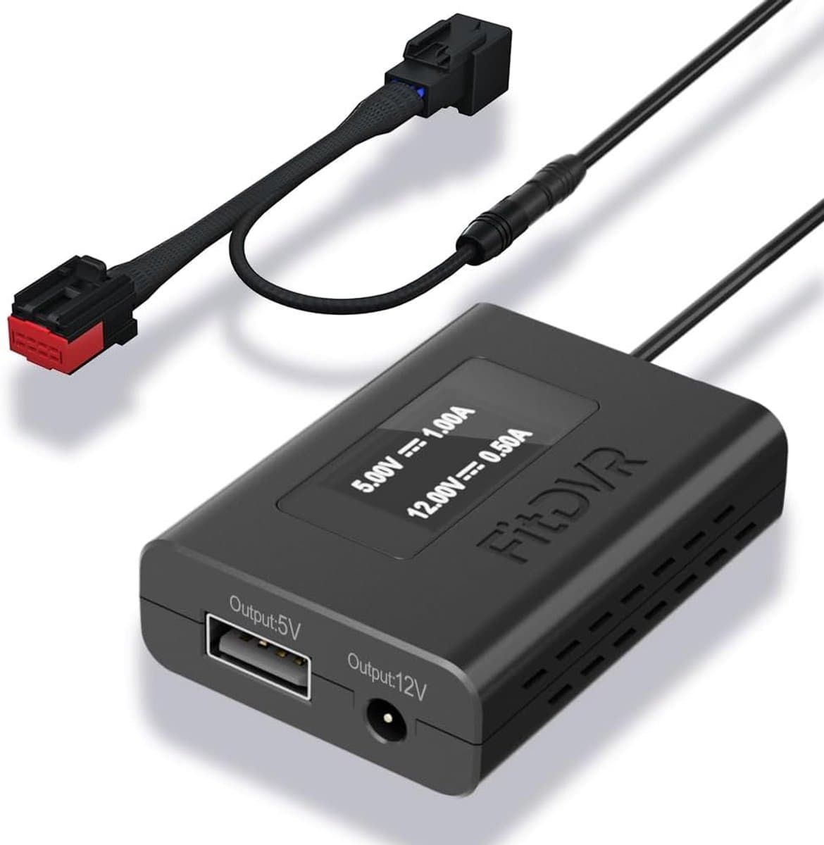 SnelShoppen - Dashcam Voedingsadapter 8-Pin voor Land Rover & Jaguar, LED Display USB Voeding, Aansluiting voor Auto Dimmen Achteruitkijkspiegel, 5V 1 — afbeelding 1
