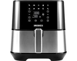 Airfryer - Friteuse zonder olie - Gezond Eten - Grote Capaciteit - 5.5 Liter - Zilver