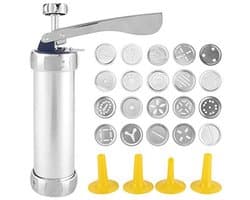 Cookie Press Cutter Maker met 20 Koekjesvormen en 4 Sproeiers