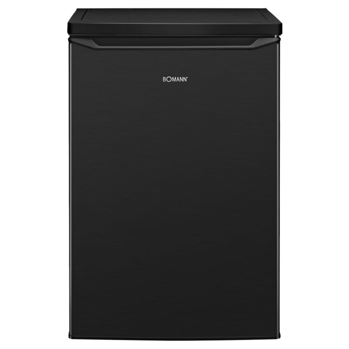Bomann KS 7251 – Tafelmodel koelkast met vriesvak – 109 Liter - Zwart Inox Look – energieklasse C — afbeelding 1