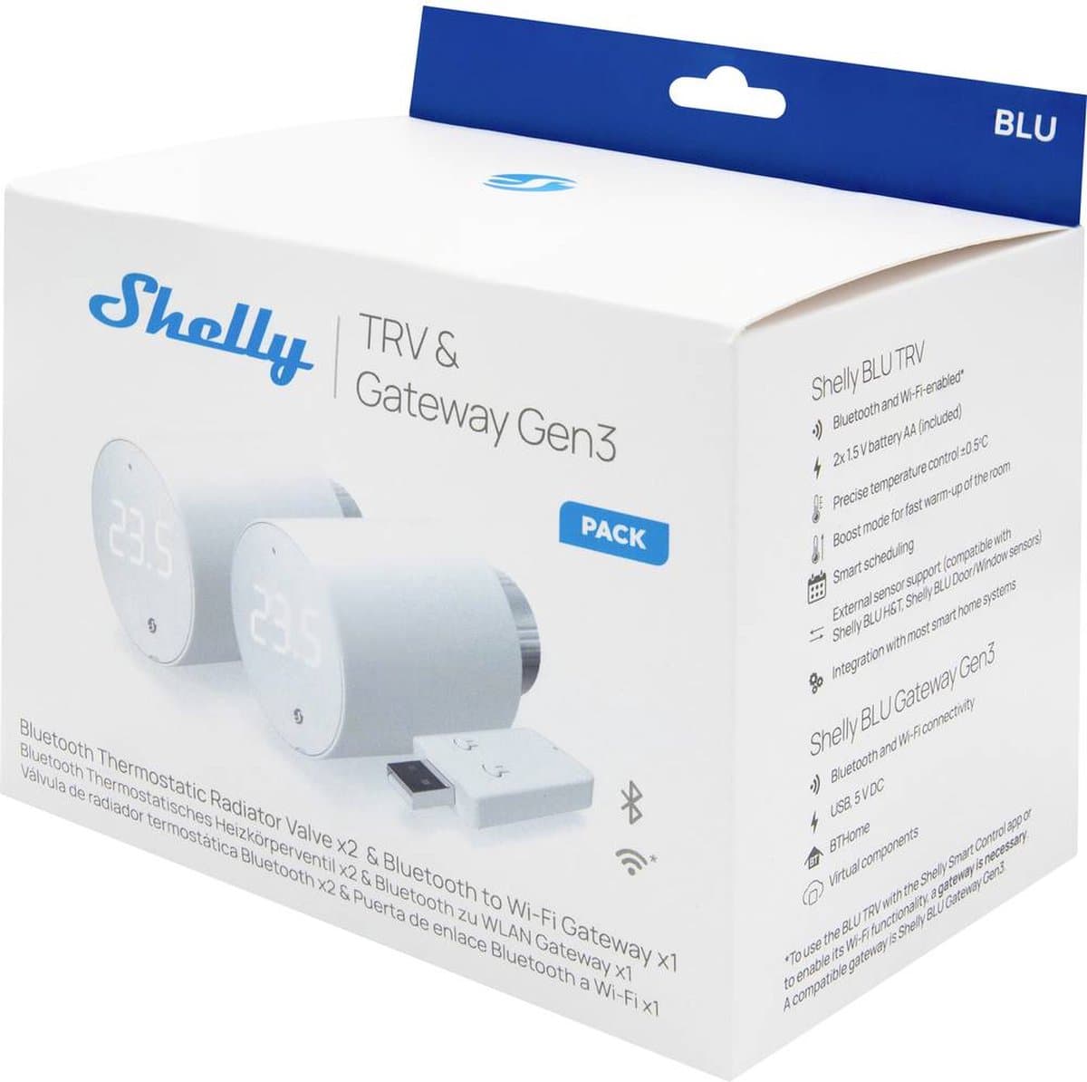 Shelly Bluetooth TRV & Gateway 2 Pack — afbeelding 1