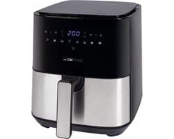 Clatronic FR 3782 H Enkel 5 l Vrijstaand 1450 W Heteluchtfriteuse Zwart, Roestvrijstaal