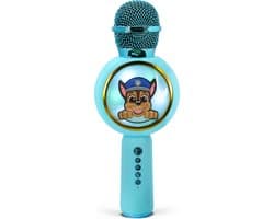 Paw Patrol Chase - draadloze karaoke microfoon voor kinderen - oplichtend LED display - speaker - stemvervorming