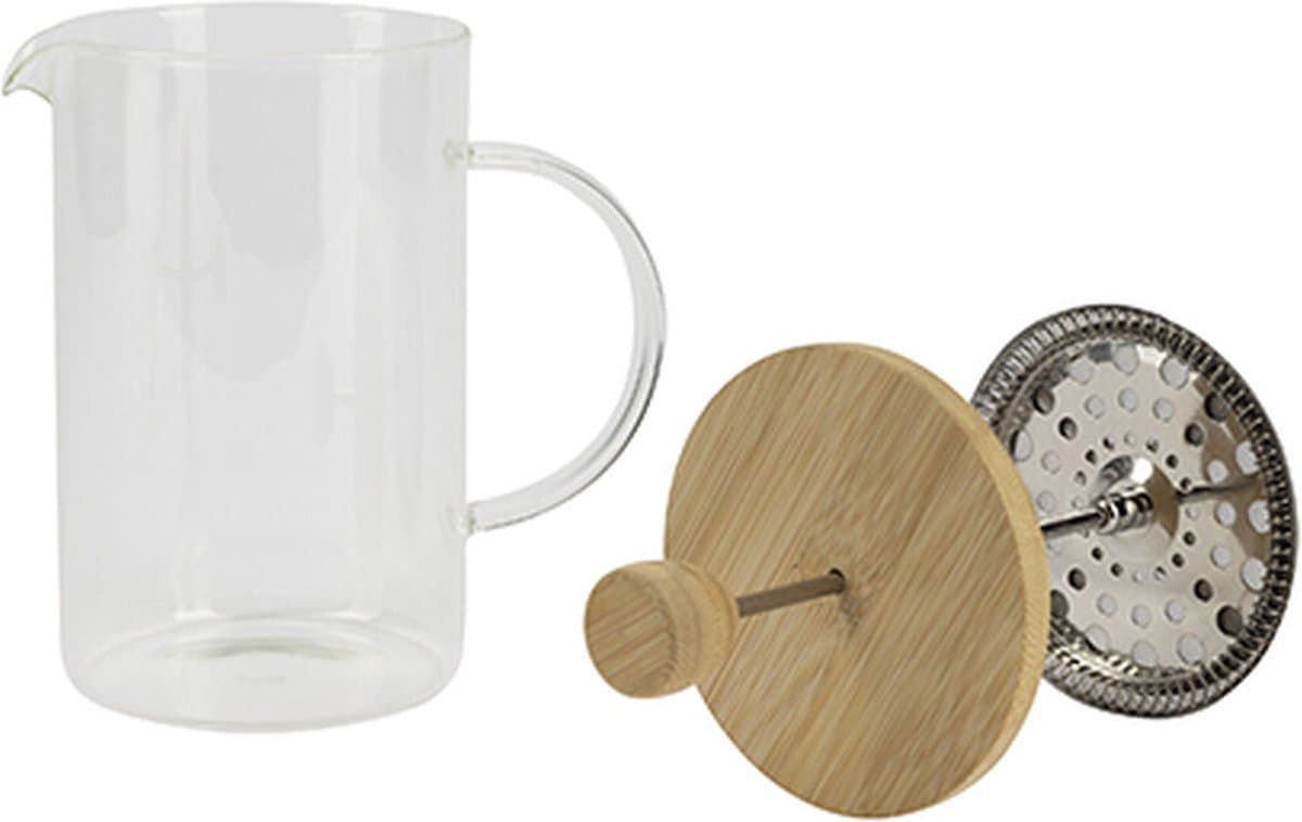 Koffiepot met Zuiger Bergner LOVERS 800 ml Beige — afbeelding 1