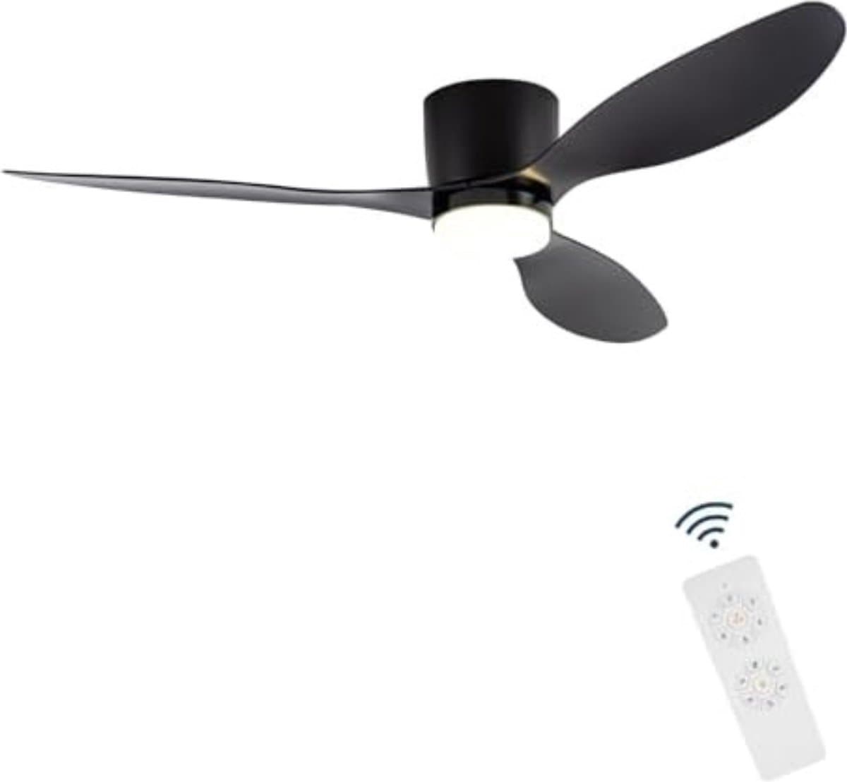 Plafondventilator Slaapkamer - Plafonniere Met Ventilator - Plafondventilator Met Verlichting - Plafondventilator Afstandsbediening — afbeelding 1