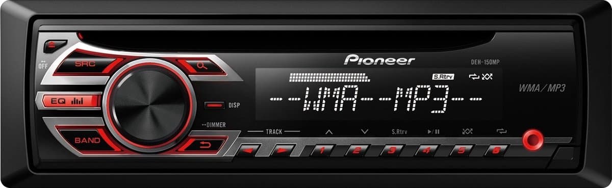 Pioneer DEH-150MP Autoradio Enkel din CD RDS Tuner-WMA-MP3-WAV - 4 x 50 W — afbeelding 1