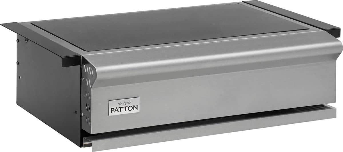 Patton Patron marmer werkblad inbouwunit - 69 x 45 cm - RVS — afbeelding 1