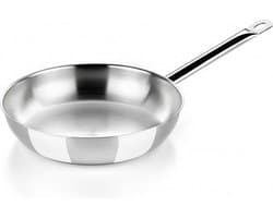 Bra Profesional A121612 Koekenpan Zilver
