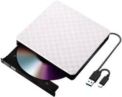Externe Schijf - Data Writer - Bestanden Overzetten - Snelle USB Koppeling - Compact Ontwerp - Wit