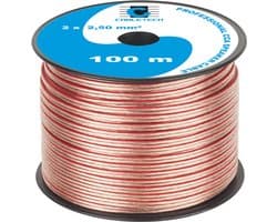 Cabletech KAB0360 - Luidsprekerkabel - 100m - 2x2,5mm CCA