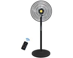 Livista Statiefventilator - Met Afstandsbediening - Staande Ventilator - 112 cm Hoog - 8 Snelheden - Timer - 90° Oscillerend - 40° Kantelbaar - Zwart