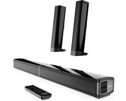 Oakcastle SB80 Split Soundbar - Bluetooth - HDMI ARC - Ingebouwde Subwoofer - Afstandsbediening - Zwart