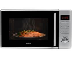 Inventum MN207S Solo magnetron - 20L - 800W - 8 kookprogramma's - Display - Ontdooifunctie - Zilver