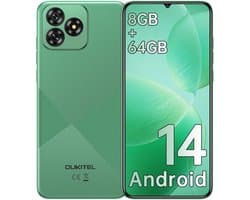 OUKITEL C53 Smartphone-6,6 inch HD-8GB RAM+64GB uitbreidbaar tot 1TB-4300mAh batterij-13MP camera-Android 14