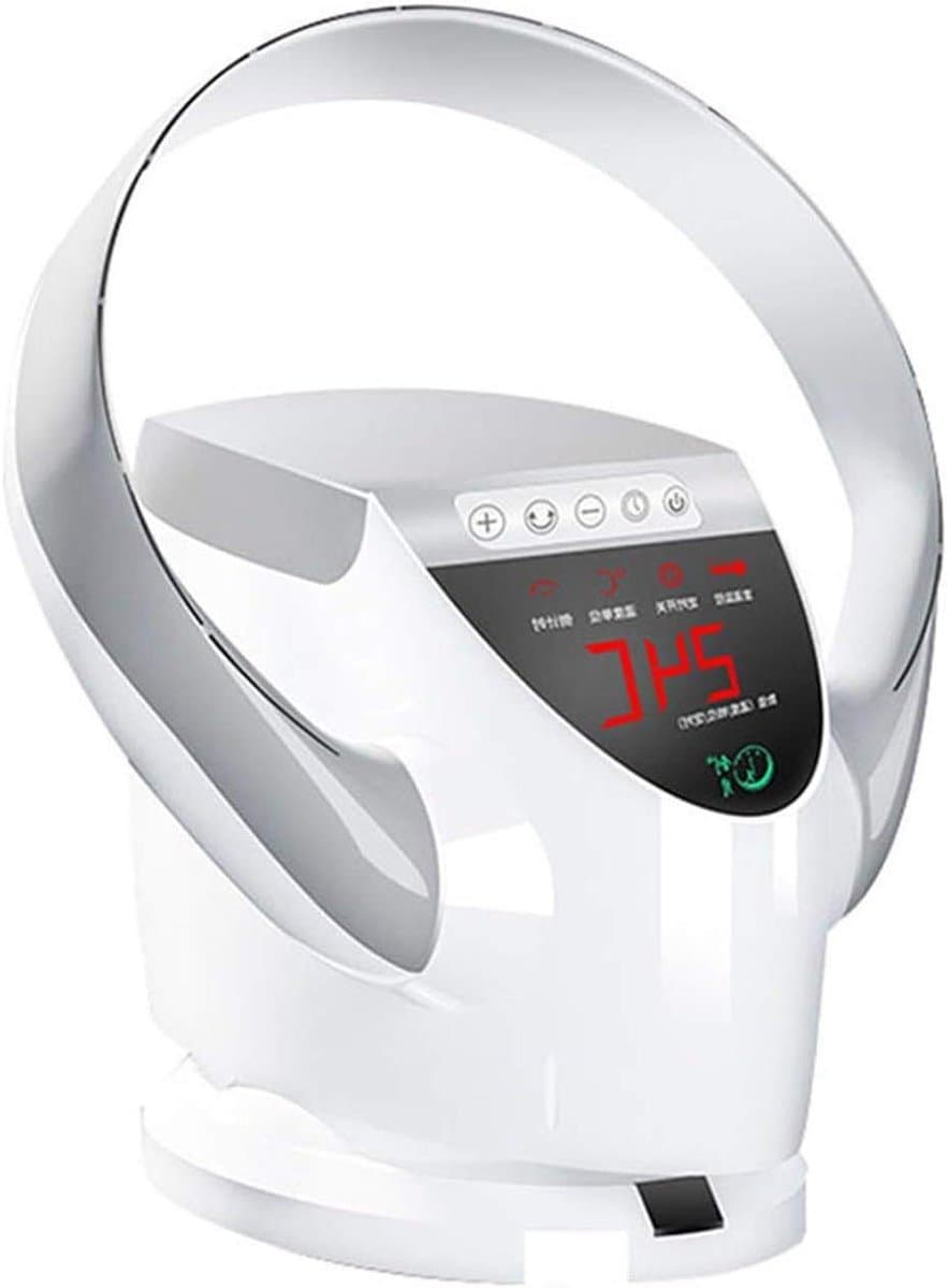 Bladloze Wandventilator - Stille Torenventilator - Thuis en kantoor - Met afstandsbediening - 9 Snelheden - Silver — afbeelding 1
