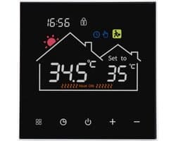 Slimme Thermostaat - Programmeerbare Controller - Comfort Thuis - LCD Touchscreen - AC90V-240V - Wit