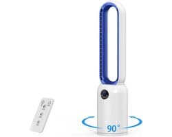 Torenventilator - Staande ventilator - Ruimte Koelen - 24 Snelheden - 60 Graden Oscillatie - Blauw