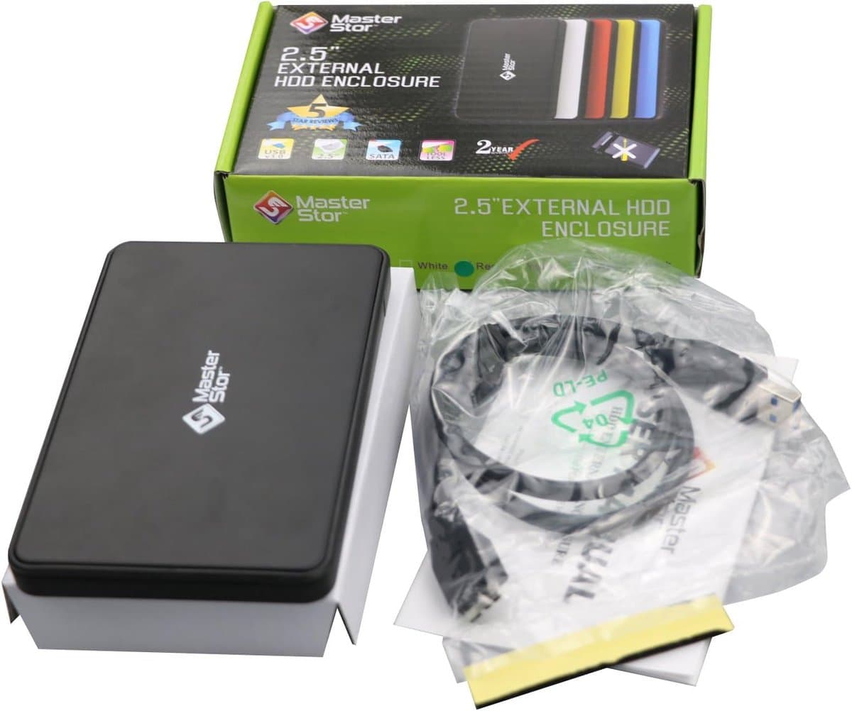 Externe Harde Schijf - Draagbare Opslag - Snelle Data Overdracht - Ultraslim Ontwerp - 1 TB - Zwart — afbeelding 1