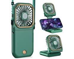 180° Opvouwbare Ventilator - 1 stuk - 167×80×19mm - Drie windsnelheden - 3000mAh batterij - Kan als powerbank gebruikt worden - Mini elektrische handventilator - Geschikt voor op reis, op kantoor en op vakantie -Milieuvriendelijk