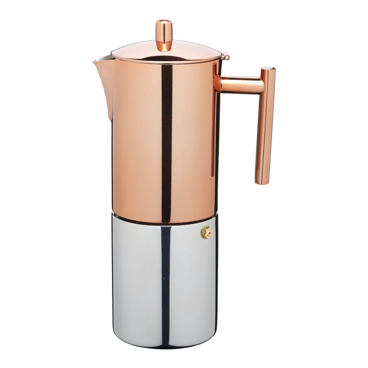 La Cafetière Percolator - Espresso Maker 10 Kopjes - 600 ml - RVS met Koperafwerking - Geschikt voor Inductie — afbeelding 1