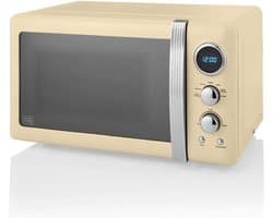 SNJY® Magnetron Vrijstaand - Microgolf - Microwave - 5 Standen - 20 Liter - 32D x 44B x 26H cm - 800 W - Crème