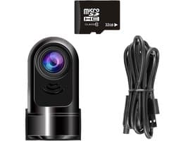 Mini Dashcam - Autocamera Rijassistent - Veiliger Rijden - ADAS Camera - 1080p HD - Zwart