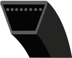 Grasmaaier Riem - Aandrijfriem V-snaar - Zelfrijdende Grasmaaier - Trapeziumvormige Gladde Riem - 858 mm - Zwart