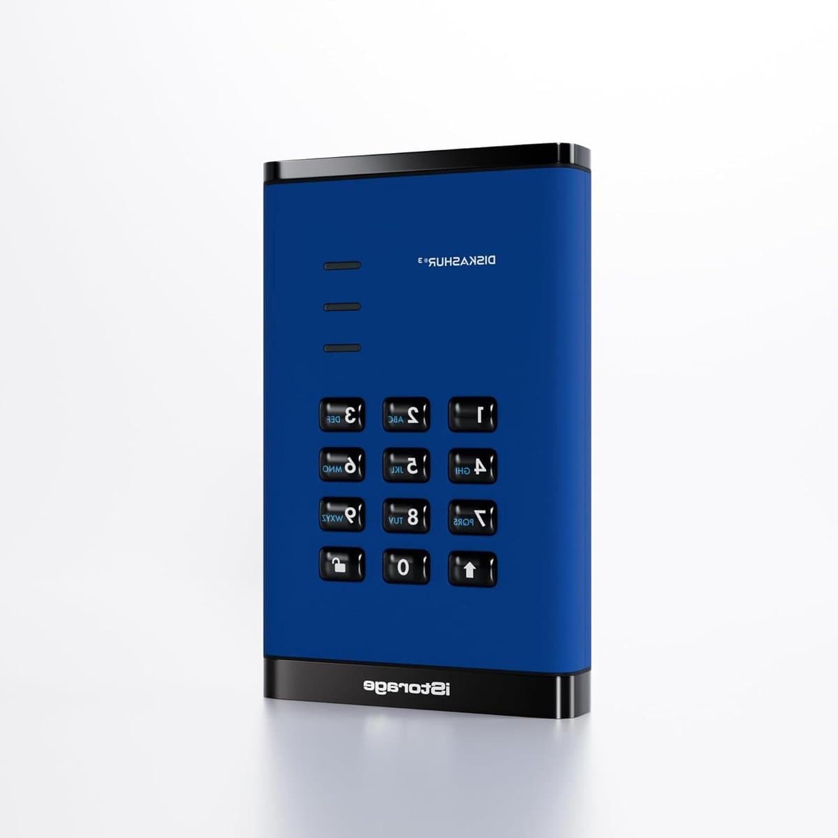 Externe Harde Schijf - Draagbare Opslag - Gegevens Beveiligen - Hardware Versleuteling - 500GB - Blauw — afbeelding 1