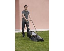 Elektrische grasmaaier - Duwmaaier compact - Kleine tuin maaien - 32 cm snijbreedte - 3 hoogtes - Grijs