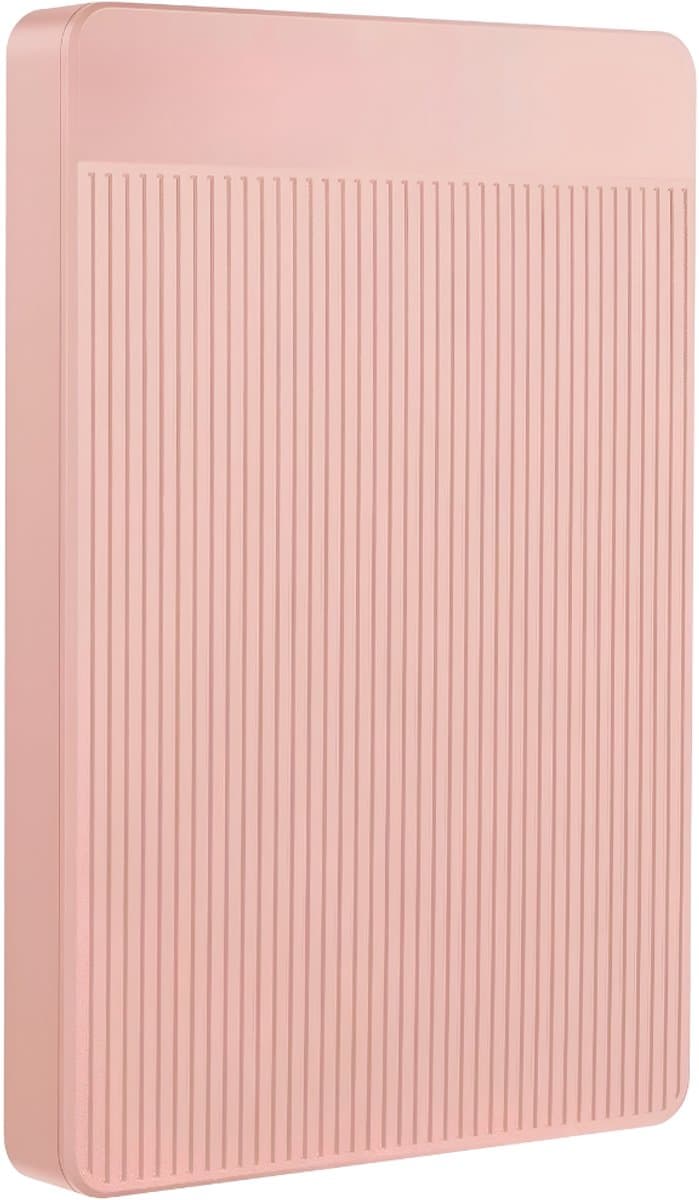 Ploutos® Harde Schijf - Draagbare Harde Schijf voor PC, Laptop & Console - Ultradunne Draagbare Harde Schijf - Roze - 12cm x 8cm x 2cm — afbeelding 1