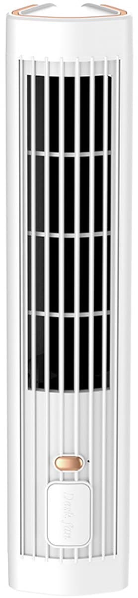Stille oplaadbare bureauventilator met instelbare luchtstroom, koelventilator van ABS materiaal voor kantoor en slaapkamer — afbeelding 1