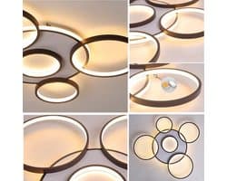 Moderne Plafondlamp met Acryl Lampenkap - Hanglamp met Dimfunctie en Afstandsbediening