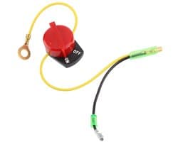 SnelShoppen - Stopknop Aan Uit Schakelaar voor Buitenboordmotor met Metalen Behuizing - Start Stop Functie voor ATV, Dirtbike, Grasmaaier, Tuin, Werkp
