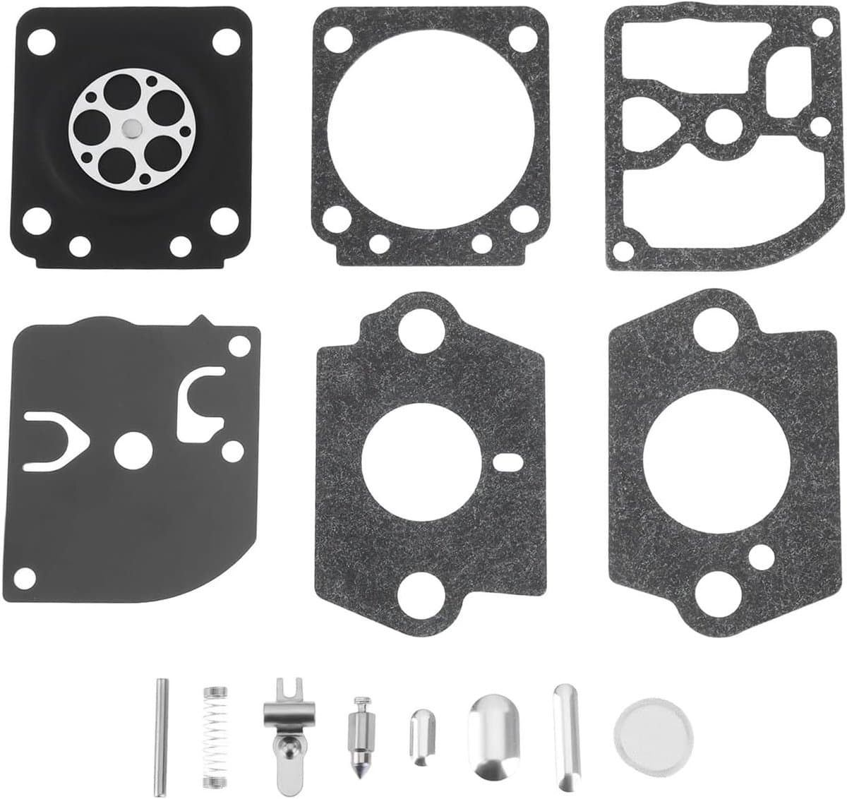 SnelShoppen - 1 Set Grasmaaier Carburateur Membranen en Pakking Geschikt voor Stihl FS 120 200 250 300 350 450 400 - Reparatie Onderdelen voor Carbure — afbeelding 1