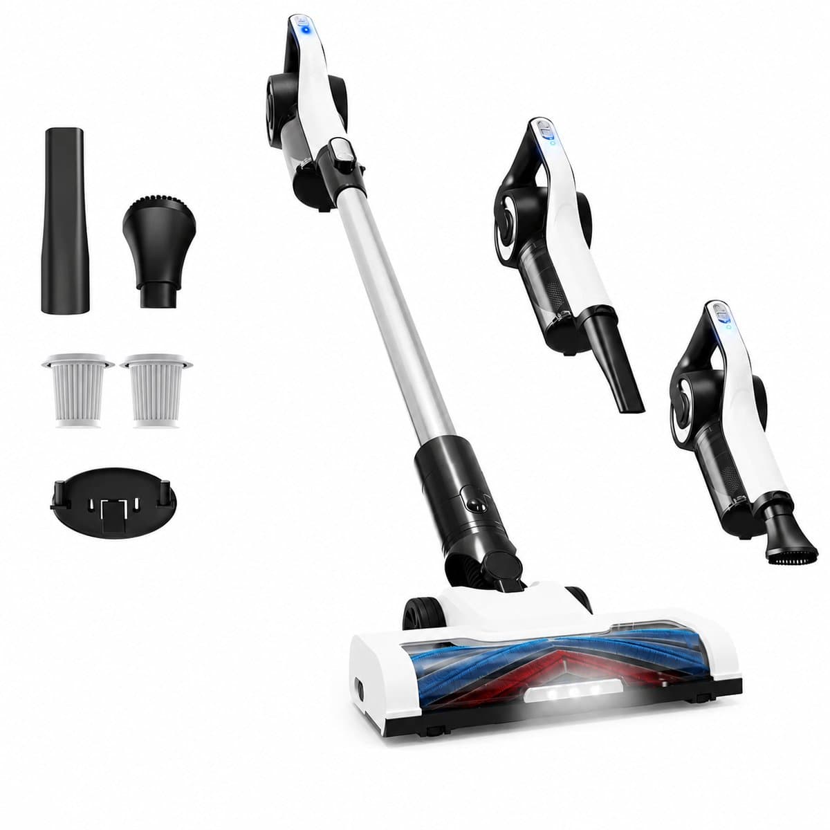 Sello! steelstofzuiger – draadloze steelstofzuiger – lichtgewicht – wasbaar HEPA filtersysteem – led lamp – 30.000 Pa zuigkracht — afbeelding 1