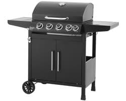 Gasbarbecue - Paarl - 4 branders - Hoofdkookoppervlak: 60 x 42 cm - Warmhoudrek - Staal