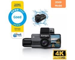 Camigoo® M800 Pro - Triple Dashcam - Dashcam Voor Auto - Ultra 4K, 2K & Full HD - Voor, Achter & Binnen Camera - Door ANWB Getest - WiFi & GPS - SONY Sensor - 64GB SD Kaart - Parkeermonitor - Time Lapse - IR Nachtzicht - NL Handleiding + Systeem