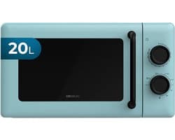 Magnetron met Grill - Compacte Oven - Snel Eten Bereiden - 800W Grill Functie - 20 Liter Capaciteit - Blauw Design