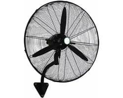 Wandventilator - Stille ventilator - Ruimte koelen - Driestandenschakelaar - 68 cm - Zwart