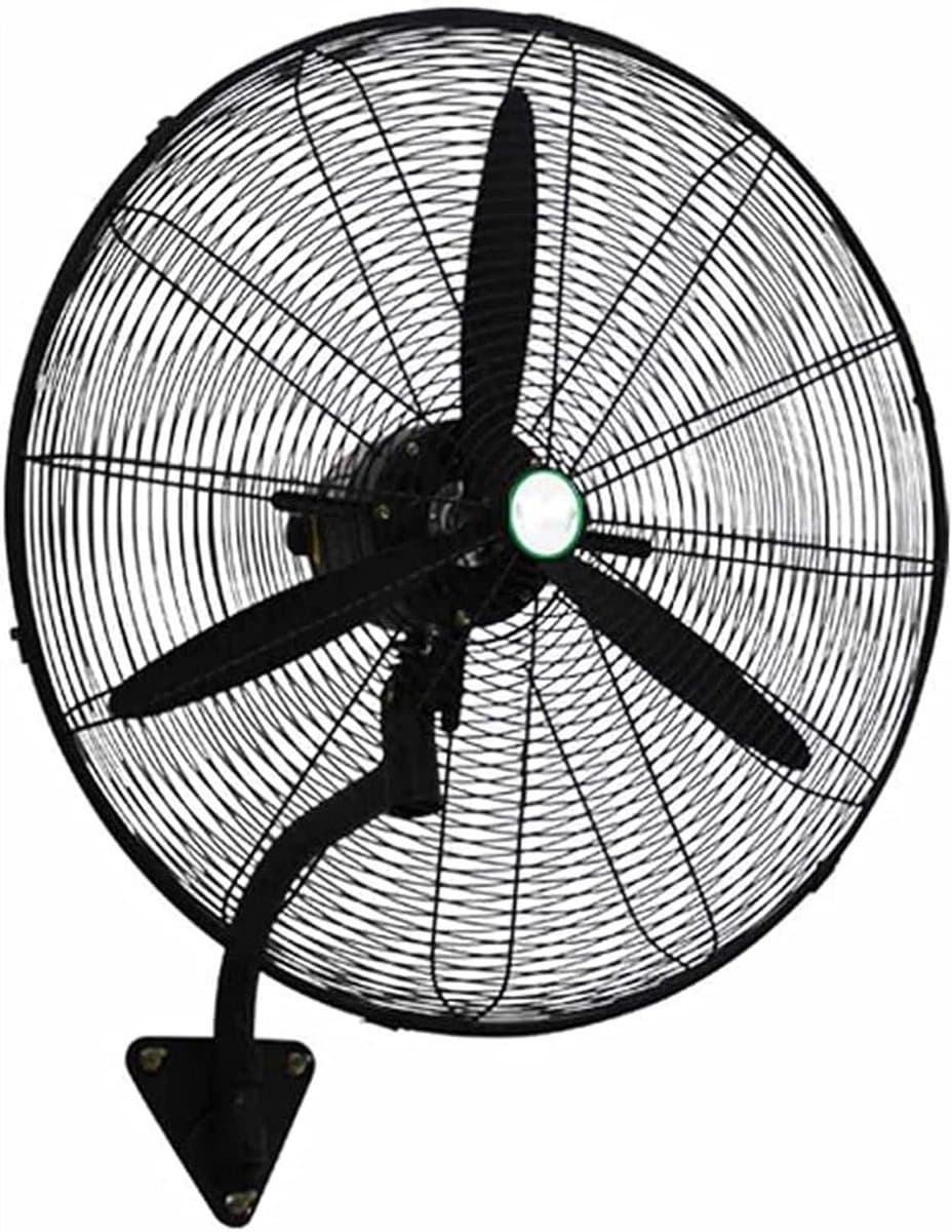 Wandventilator - Stille ventilator - Ruimte koelen - Driestandenschakelaar - 68 cm - Zwart — afbeelding 1
