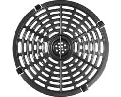 Vervangende antiaanbakbakplaat - rooster voor airfryer - vervangend deuraccessoire voor airfryer - airfryeraccessoire - voor bakken en grillen (22 cm).