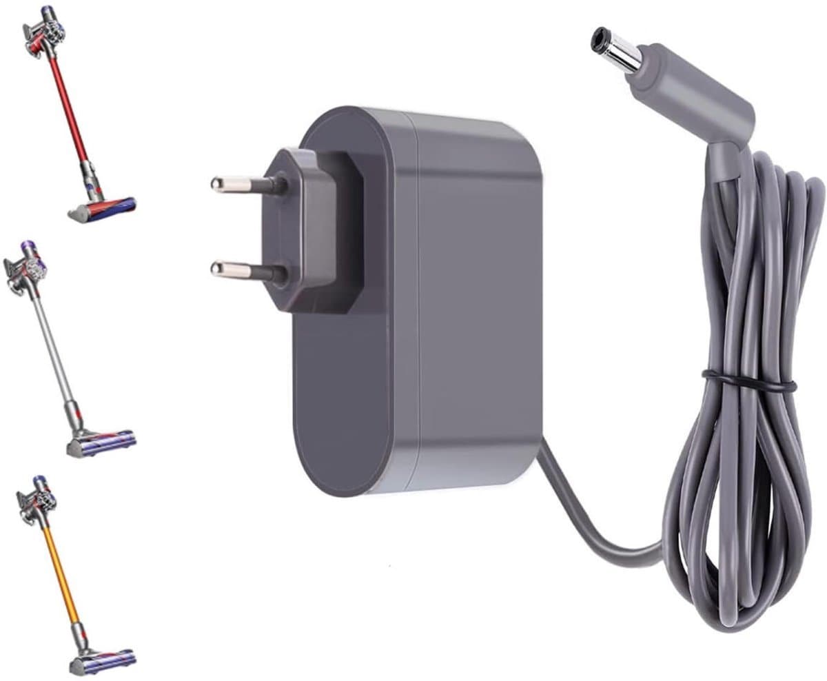 26.1V Oplader Geschikt voor Dyson V6 V7 V8 - Vervangende Oplader Geschikt voor Dyson - Universeel - Battery Charger - Stofzuigeradapter - Kabel 1,8 m - Voor Dyson Steelstofzuigers - Voor Animal Stofzuigers Netwerkadapter AC-Ad — afbeelding 1