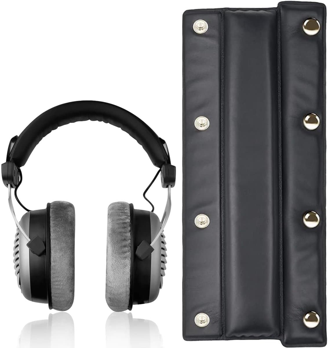 Store_9 - Reservekussen - Eiwitleer - Comfortabel - Geschikt voor Beyerdynamic DT770 DT880 DT990 - Hoofdtelefoon Accessoire - Zacht en Duurzaam — afbeelding 1