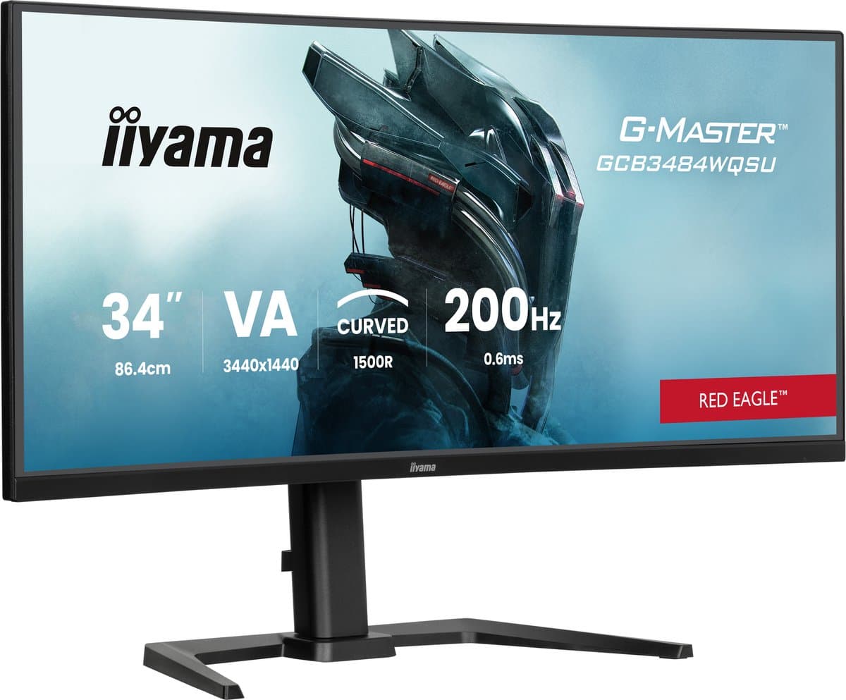 iiyama G-Master Red Eagle GCB3484WQSU-B2 34'' Curved gaming monitor — afbeelding 1