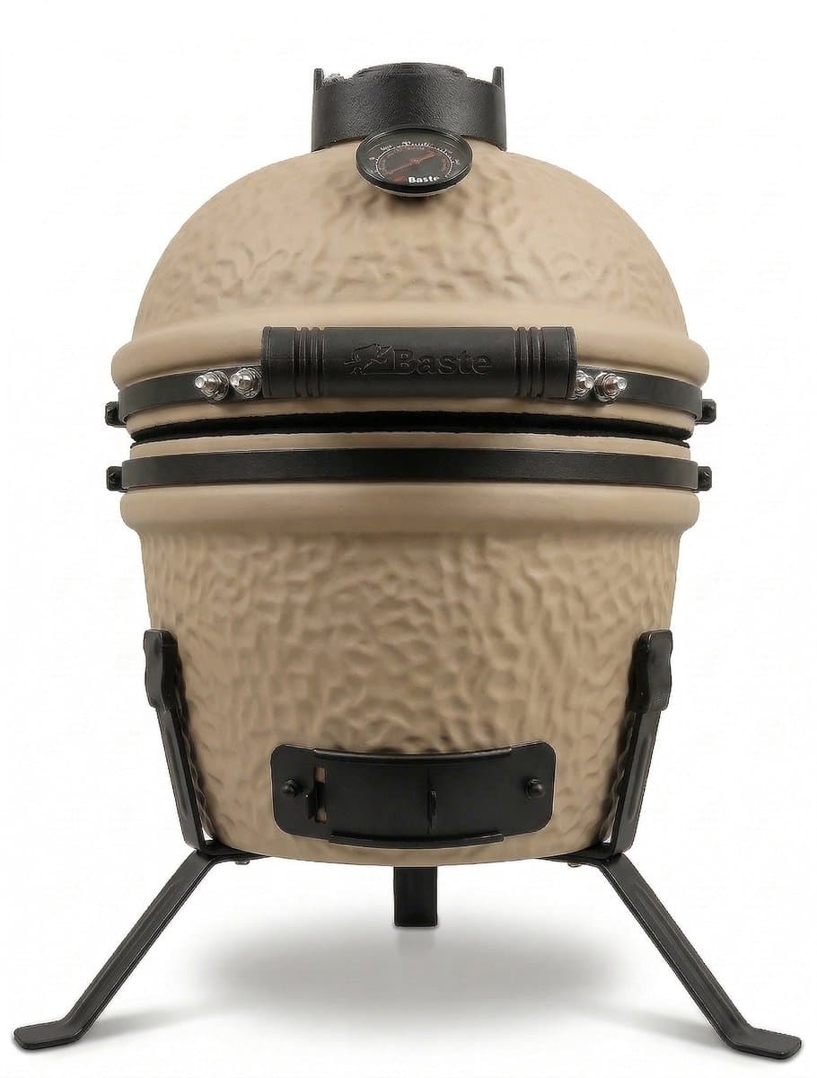 BASTE kamado BBQ mini - 13 inch - Beige — afbeelding 1