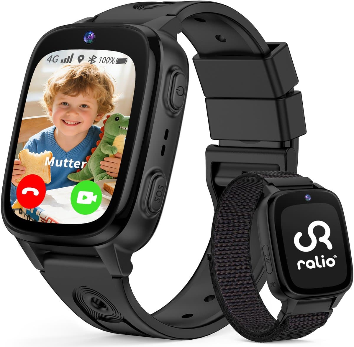 Ralio R5 GO - GPS horloge kind - 4G - Smartwatch Kinderen Met Simkaart - Video bellen& SOS-knop - GPS Tracker Kind - Schoolmodus - Waterdicht Kinderhorloge - Stappenteller, Geofencing -Cadeaus voor Jongens en Meisjes — afbeelding 1