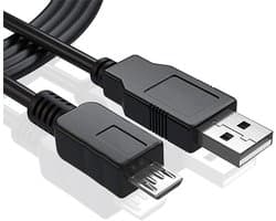 USB Datakabel - Oplaadkabel - Externe Harde Schijf - Snelle Gegevensoverdracht - 1 Meter - Zwart