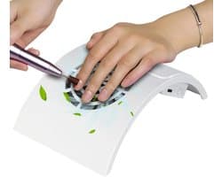Nagelstofzuiger - Manicure Tool - Nagelstof Afzuigen - Stille Werking - Compact Design - Wit