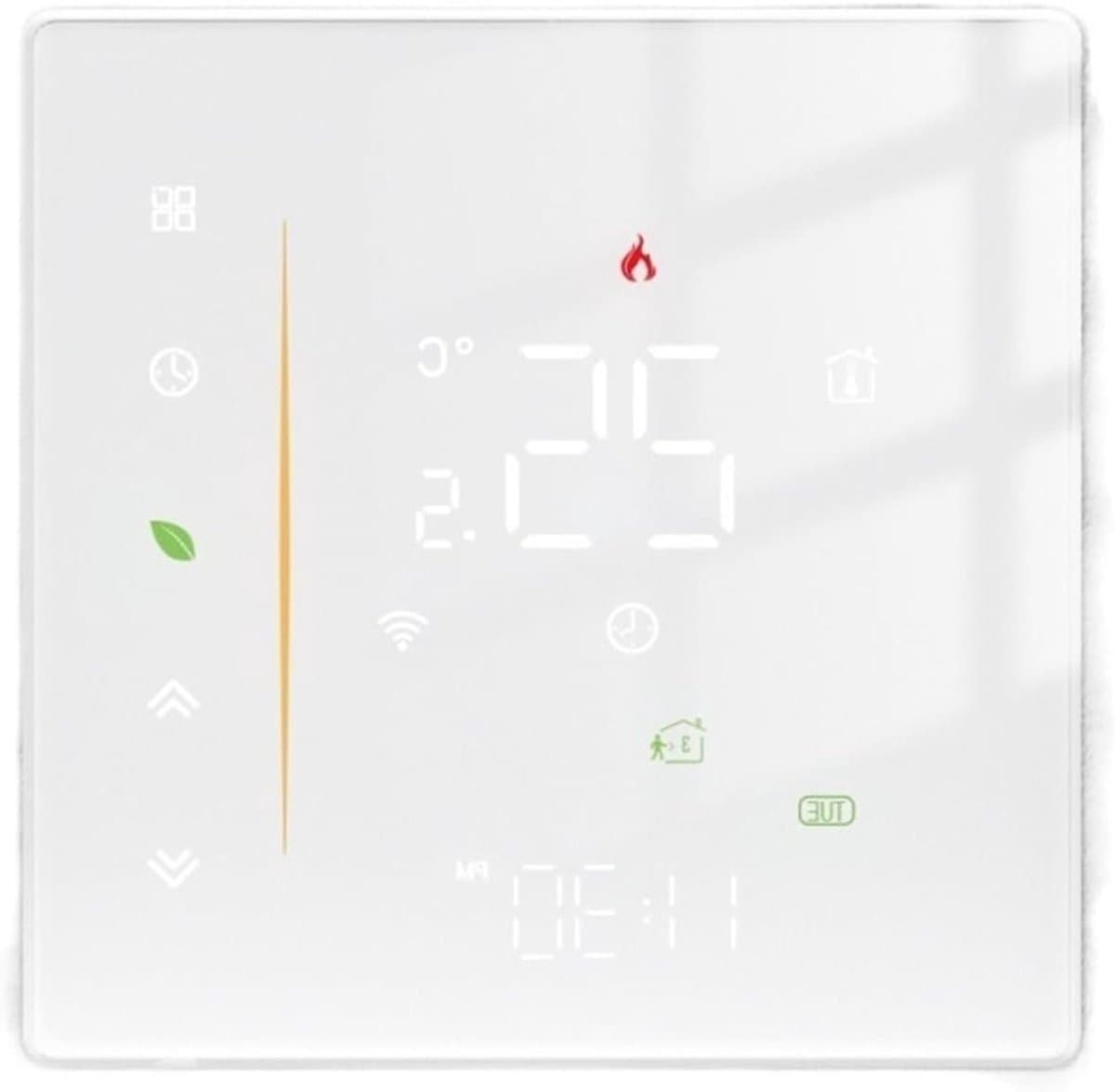 Slimme thermostaat - Kamertemperatuurregelaar - Verwarming regelen - Afstandsbediening - 1 eenheid - Wit — afbeelding 1